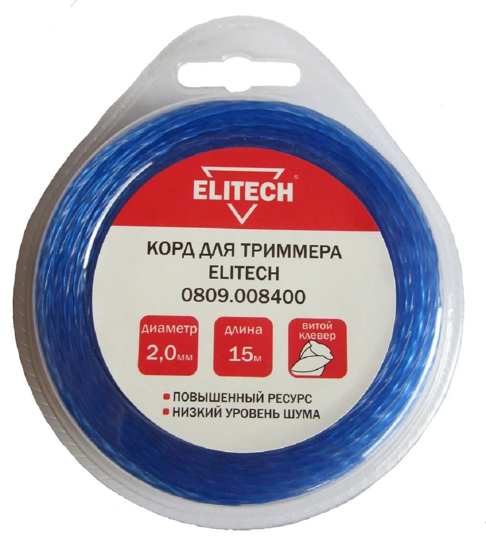 фото леска для триммеров elitech 0809.008400