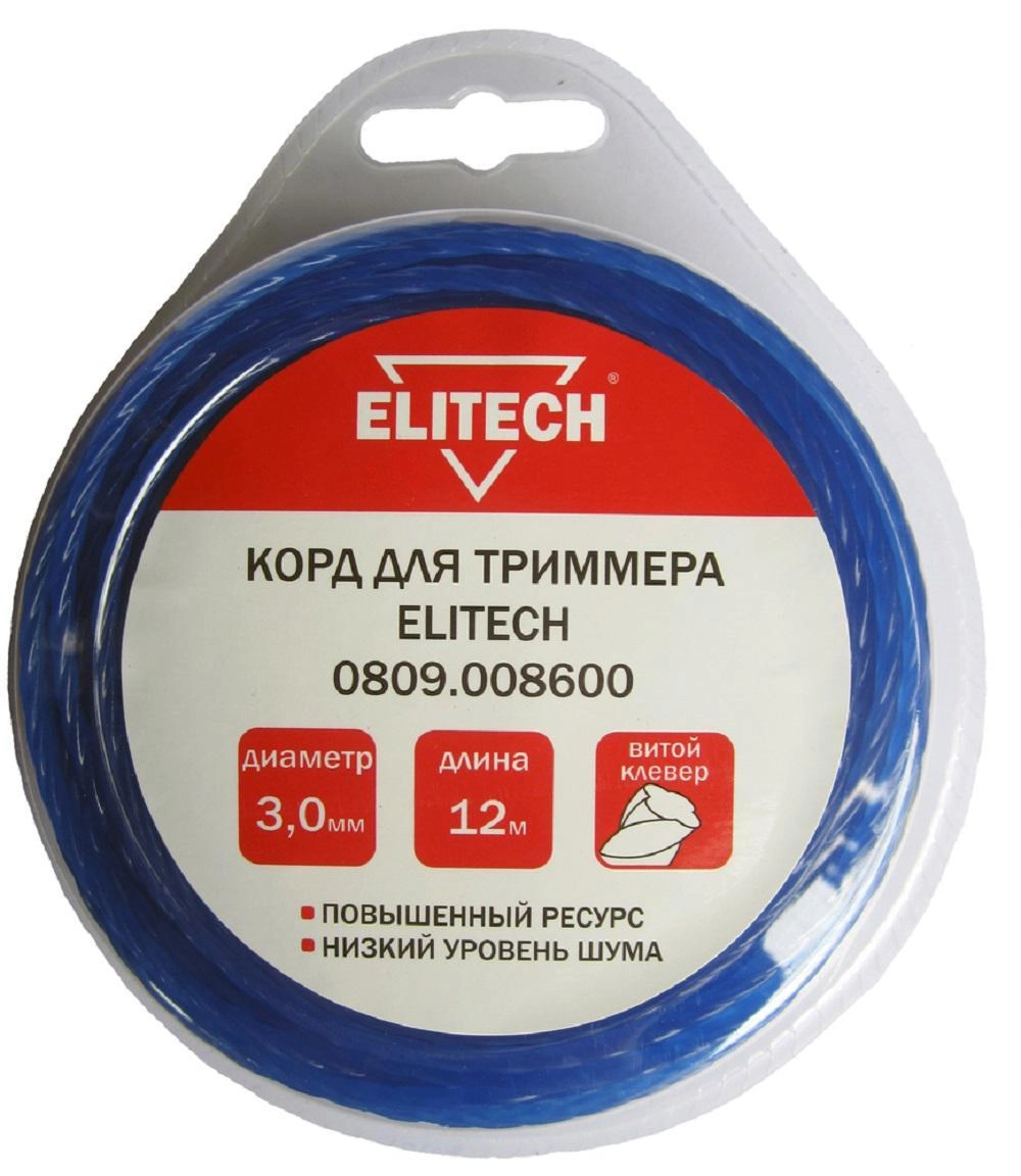фото леска для триммеров elitech 0809.008600