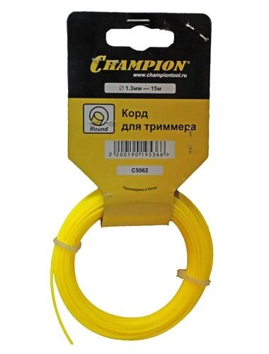фото леска для триммеров champion c5062 round