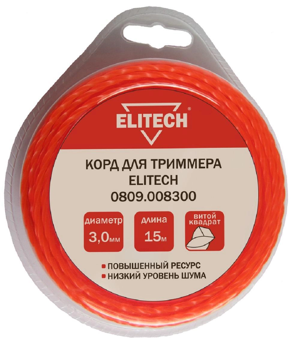 фото леска для триммеров elitech 0809.008300