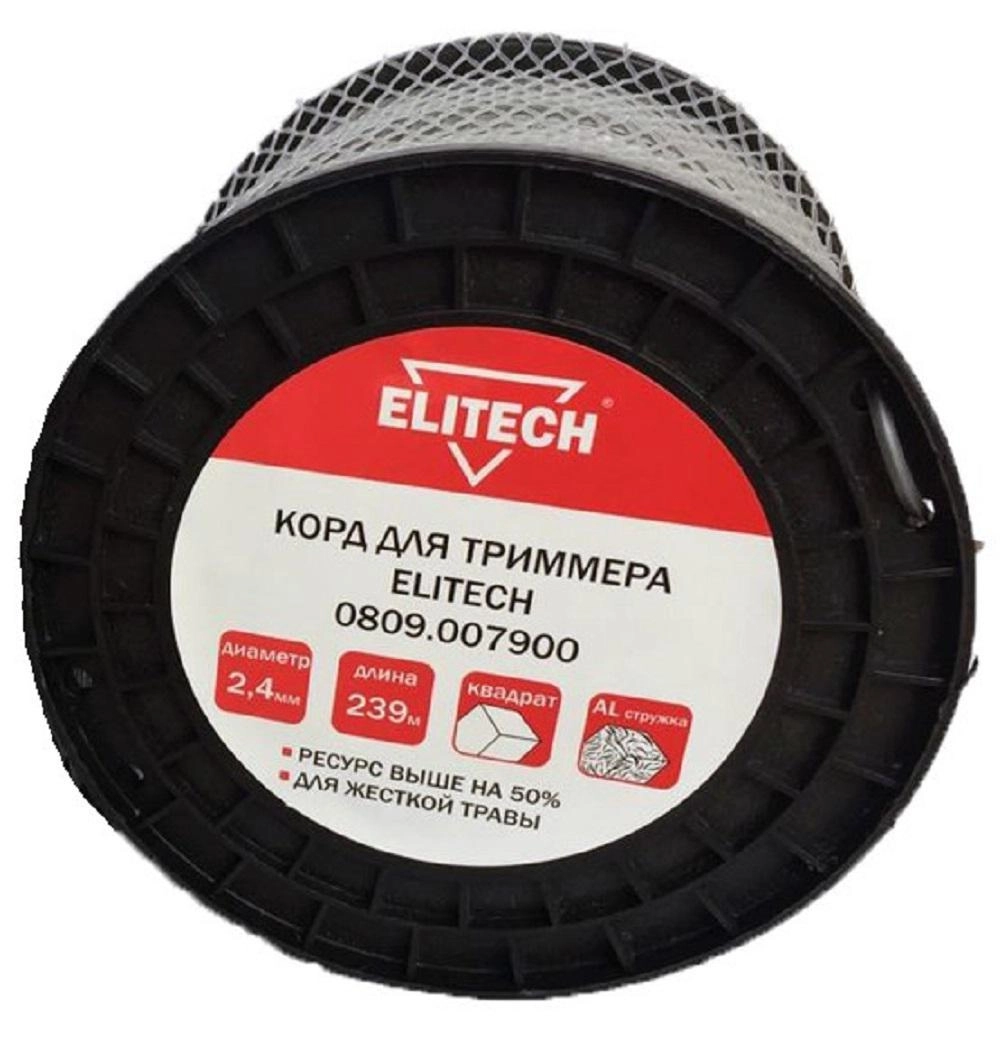 фото леска для триммеров elitech 0809.007900