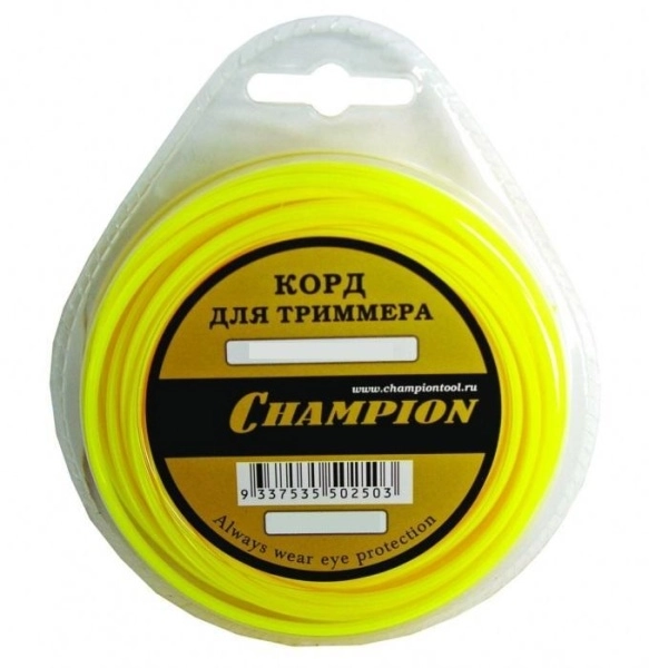 фото леска для триммеров champion c5010 round
