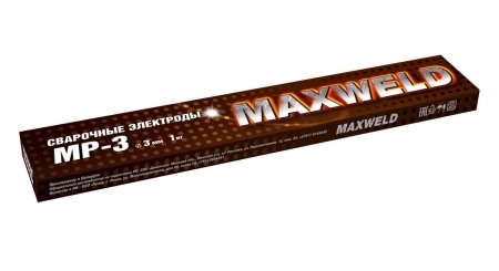 фото электроды maxweld мр-3 3мм 1кг