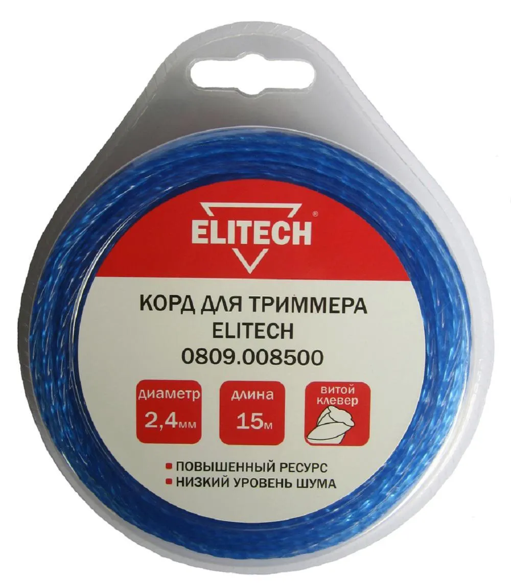 фото леска для триммеров elitech 0809.008500