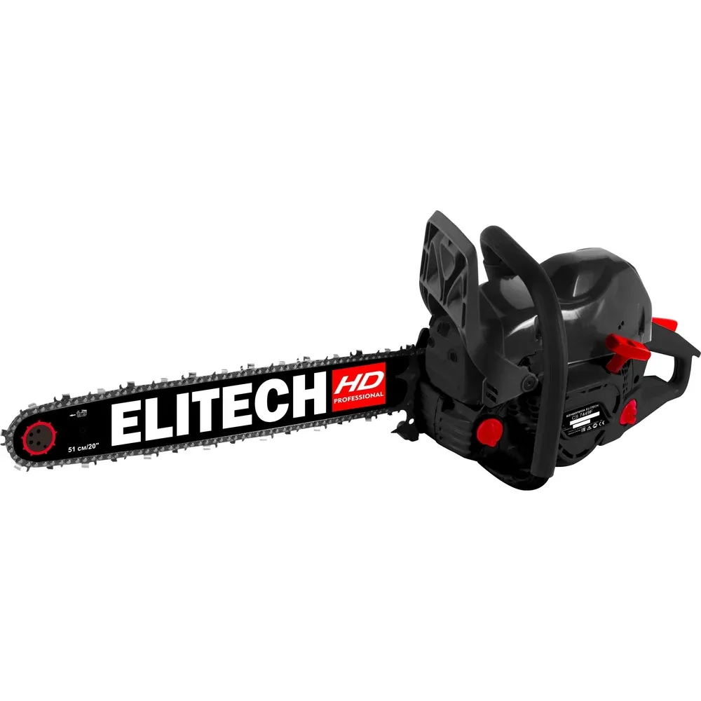 фото цепная бензиновая пила elitech cs 7449f