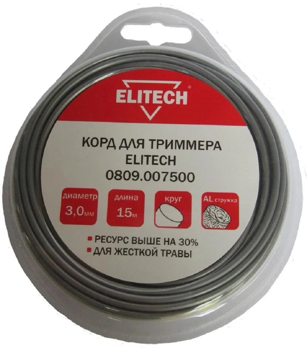 фото леска для триммеров elitech 0809.007500
