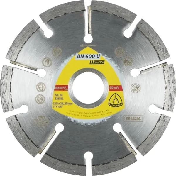 Алмазный диск KLINGSPOR 115X6X22,23/9S/7/S/DT/SUPRA/DN600U