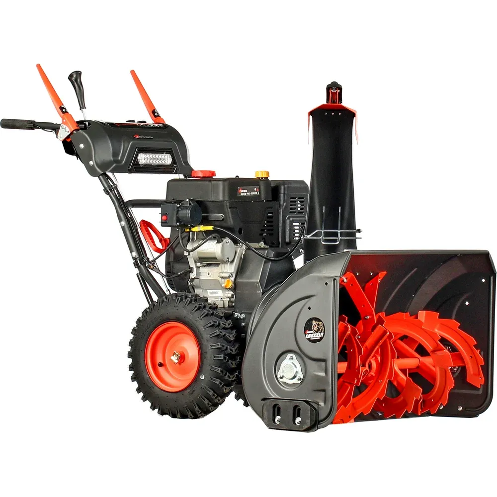 фото бензиновый снегоуборщик yanis grizzly spe30dhl