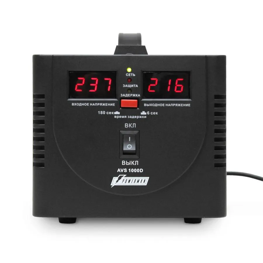 фото стабилизатор напряжения powerman avs 1000d black