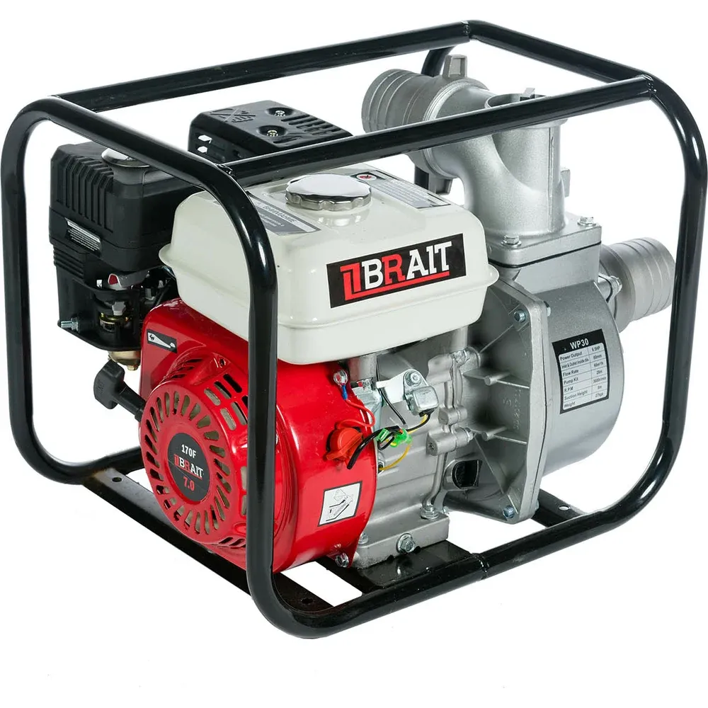 фото бензиновая мотопомпа brait br-wp-30(7)