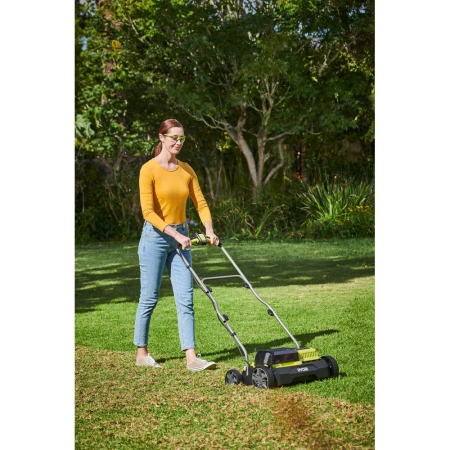 фото бесщеточный скарификатор-аэратор ryobi ry18sfx35a-240