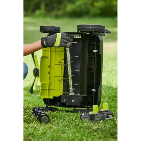 фото бесщеточный скарификатор-аэратор ryobi ry18sfx35a-240