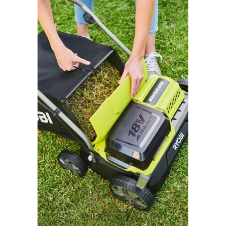 фото бесщеточный скарификатор-аэратор ryobi ry18sfx35a-240